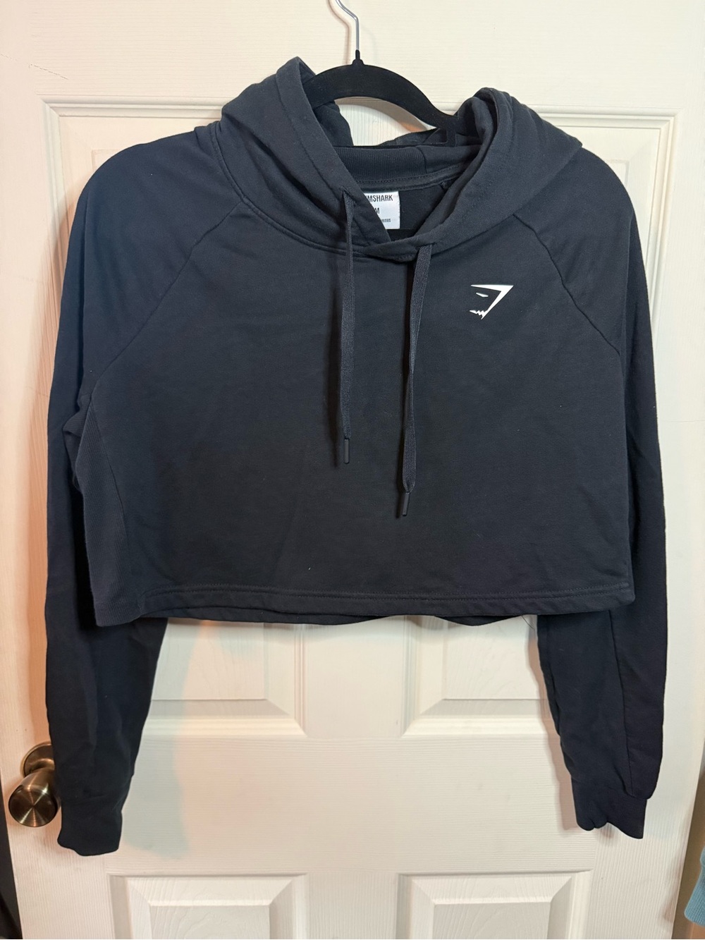 Gymshark Black Training Cropped Hoodie Women's Size Medium